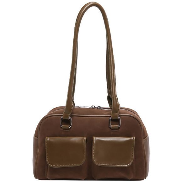 Y2K Shoulder Purse Trendy Suede Shoulder Bag Retro Handbags UwU - Picture 1 of 7